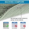Attop Bathroom Rugs, Bath Mat Set of 2 Extra Thick Chenille Striped Pattern Shaggy Bath Rugs for Bath Room - 4 of 4