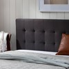Tara Upholstered Platform Bed Frame with Square Tufted Headboard - Brookside Home - 3 of 4
