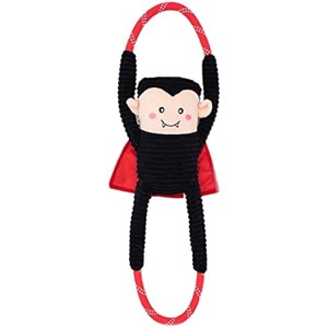 ZippyPaws RopeTugz Dog Toy, Durable Rope for Tugging and Chewing, Plush Body with Squeaker, Dracula - 1 of 1