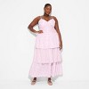 Women's Tiered Maxi Empire Waist Dress - Wild Fable™ Pink Floral - 2 of 3