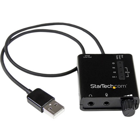 Startech Com Usb Stereo Audio Adapter External Sound Card With Spdif Digital Audio 5 1 Sound Channels External Via Vt1630a Usb 2 0 91 Db Target