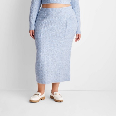 Women's High-rise Midi Sweater Skirt - Future Collective™ With Reese ...