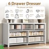 6/7 Drawer Dresser for Bedroom 47'' Wide Dresser Chest of Drawers Wooden Chest - 3 of 4