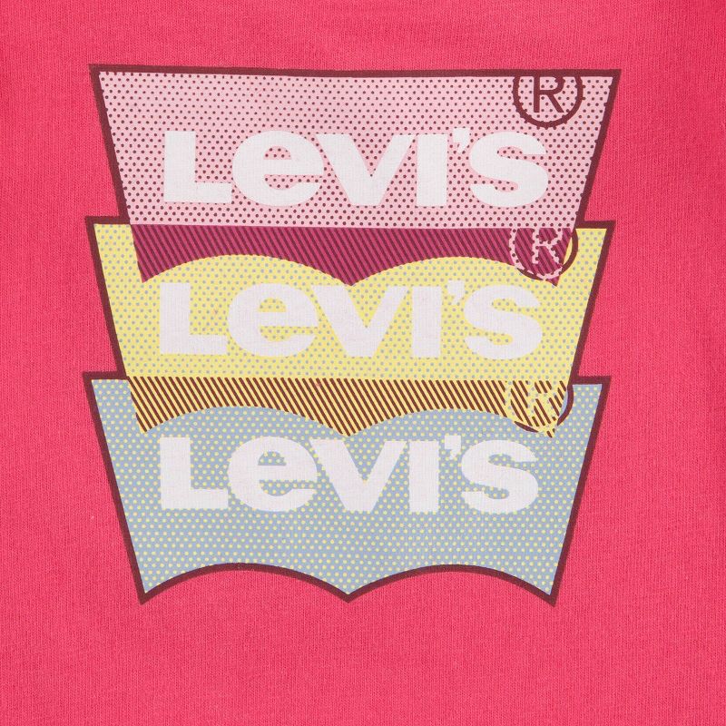 Levi's® Baby Girls' Ruffle Sleeve Romper - Pink, 3 of 6