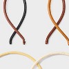 PU Headbands 5pk Set - Universal Thread™ Black/Brown/Beige/Off-White - 3 of 3