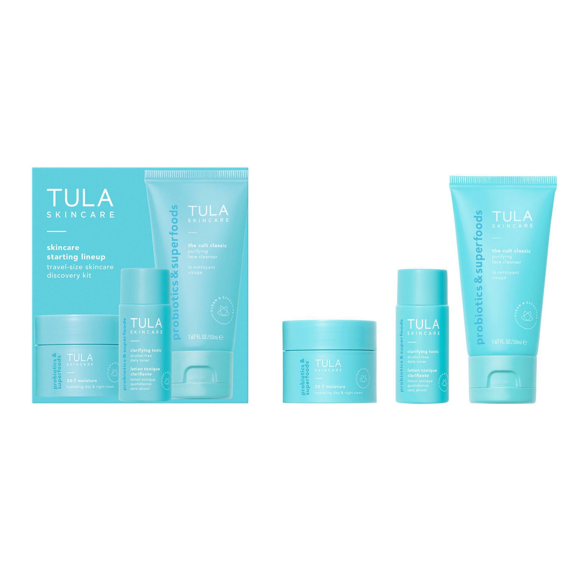 TULA SKINCARE Starting Lineup Travel-Size Essentials Set - 3pc - Ulta Beauty