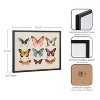 Kate & Laurel All Things Decor 16"x12" Gallery Vintage Style Muted Pastel Butterflies II Print by The Creative Bunch Studio Black - 3 of 4