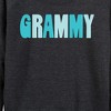 Women's - Instant Message - Grammy Lightweight French Terry Wide Neck Long Sleeve Graphic Shirt - 2 of 4