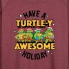 Women's - Teenage Mutant Ninja Turtles - Turtley Awesome Group Lightweight French Terry Wide Neck Long Sleeve Shirt - 2 of 4