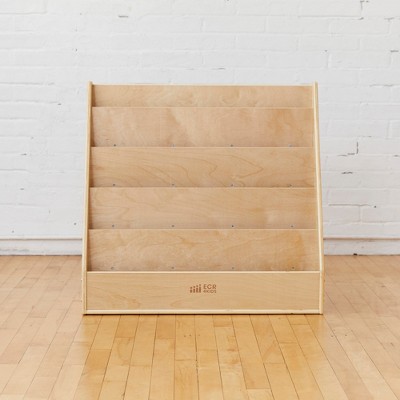 Natural Birch Wooden Kids Book Display Stand