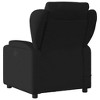 vidaXL Black Fabric Massage Recliner Chair-Manual Recline-Vibration Massage-Padded Seating-Cup Holders - 4 of 4
