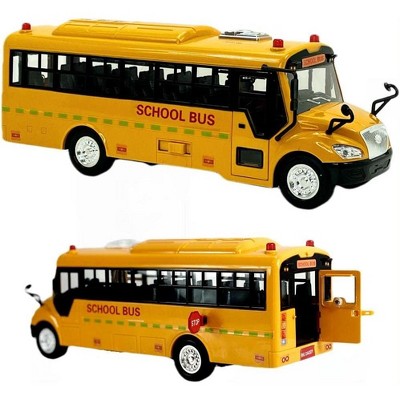 Big Daddy Educational Yellow School Bus With Lights And Openable Doors Simple Pull Back Watch It Go With Sounds And Familiar Singable Songs Target