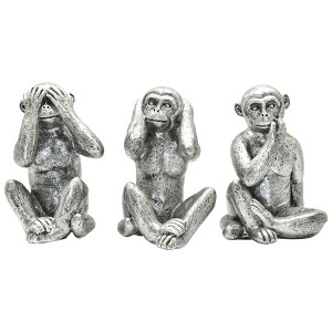 Adam & Friends See No Evil, Hear No Evil, Speak No Evil Sculpture | 3-Pack - 1 of 4