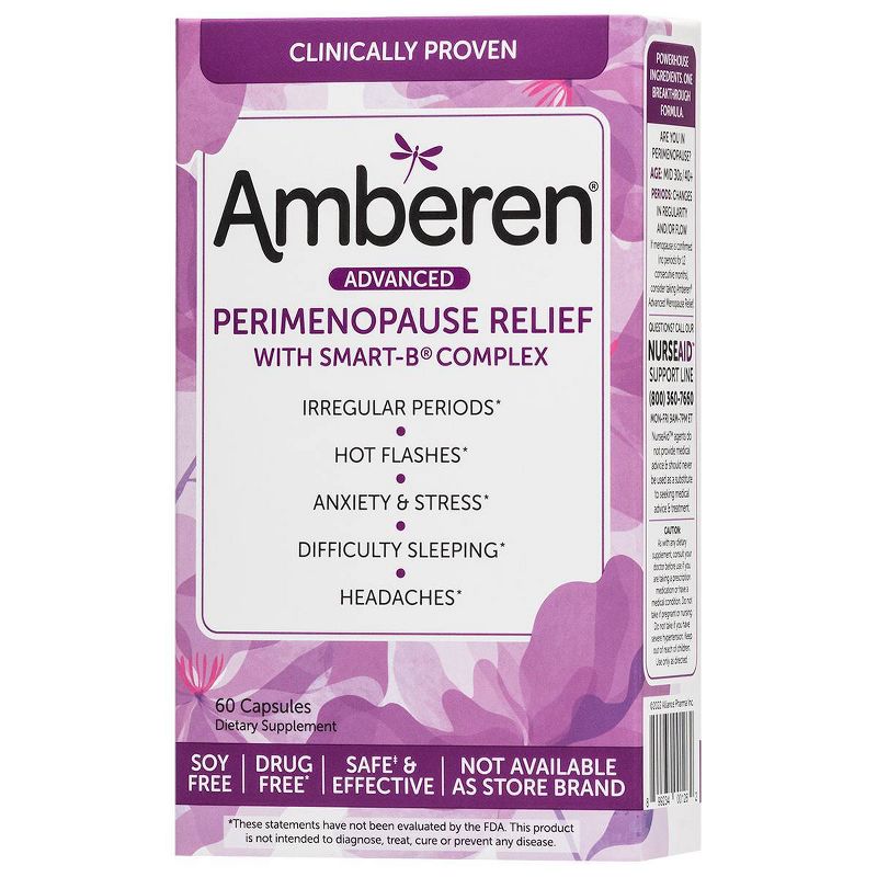 Amberen Perimenopause Dietary Supplements - 60ct, 1 of 4