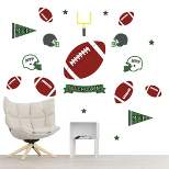 Big Dot of Happiness End Zone - Football - Peel and Stick Sports Decor Vinyl Wall Art Stickers - Wall Decals - Set of 20