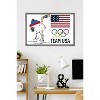 Trends International Team USA x Peanuts – Olympic Hockey Snoopy Framed Wall Poster Prints - 2 of 4