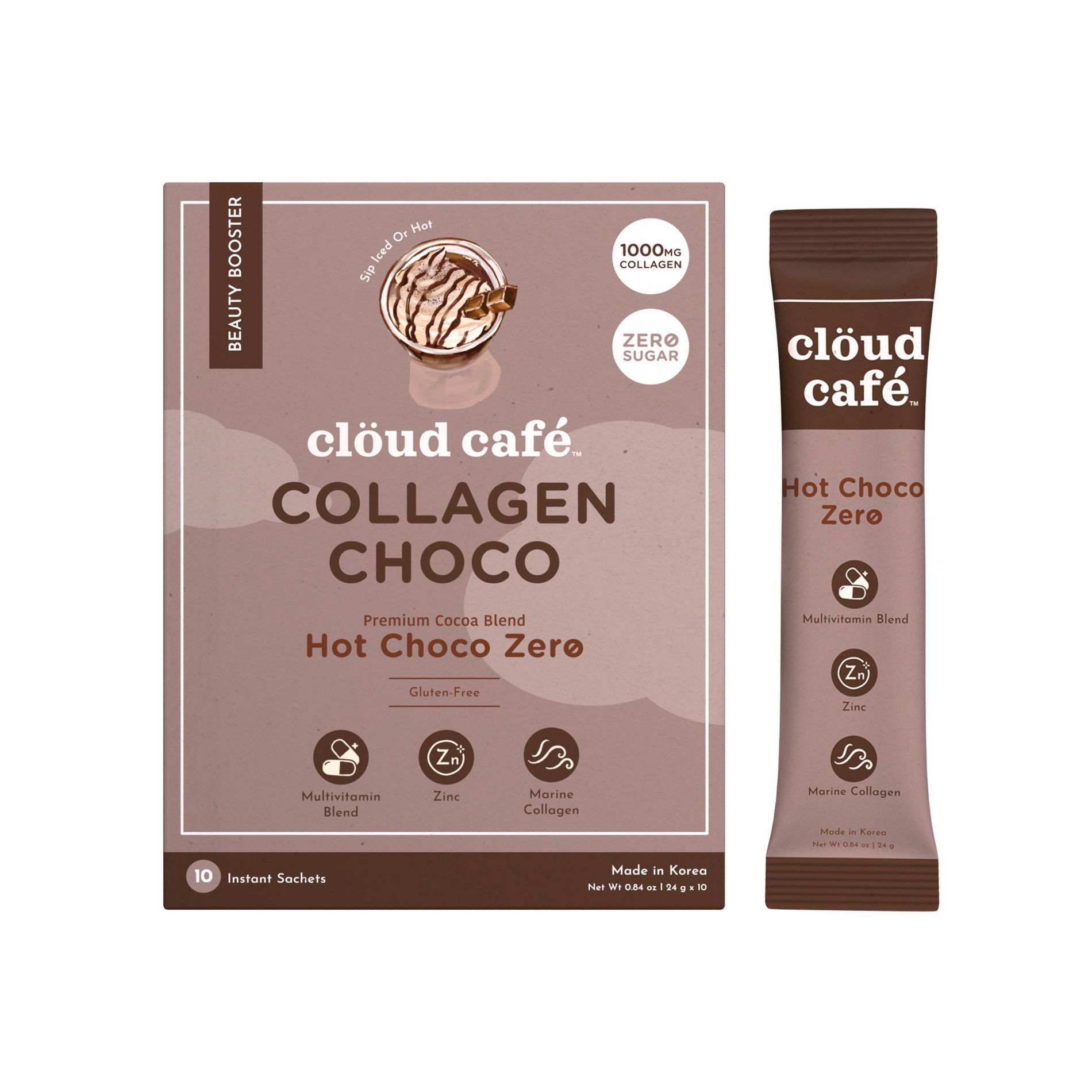 Cloud Cafe Beauty Booster 10ct - Hot Choco Zero