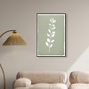 Art Remedy Linen Leaf Screen II Minimalistic Botanical and Floral Art Prints Framed - 2 of 4