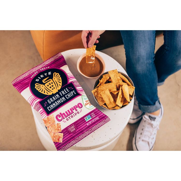 Siete Grain Free Cinnamon Chips Churro Strips Tortilla Chips - 5oz, 5 of 6