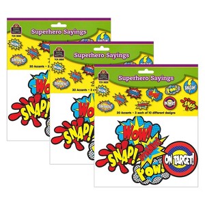 Teacher Created Resources Superhero Sayings Accents 30 Per Pack 3 Packs (TCR5835-3) - 1 of 2