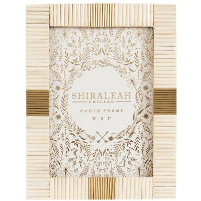 Shiraleah Ivory Mansour Faceted 5x7 Picture Frame
