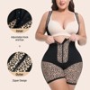 Voxshe Women's Shapewear Bodysuit Leopard Printed Body Shaper Extra Frim Compression Garment - 4 of 4