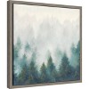 Amanti Art Misty Forest Blush Sq by Julia Purinton Canvas Wall Art Print Framed 16 x 16-in. - 2 of 4