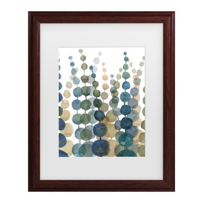 Trademark Fine Art -Megan Meagher 'Pompom Botanical Ii' Matted Framed Art