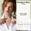 Unique Bargains Thin  Stainless Steel Charm Snake Chain Necklaces 10 Pcs - 2 of 4