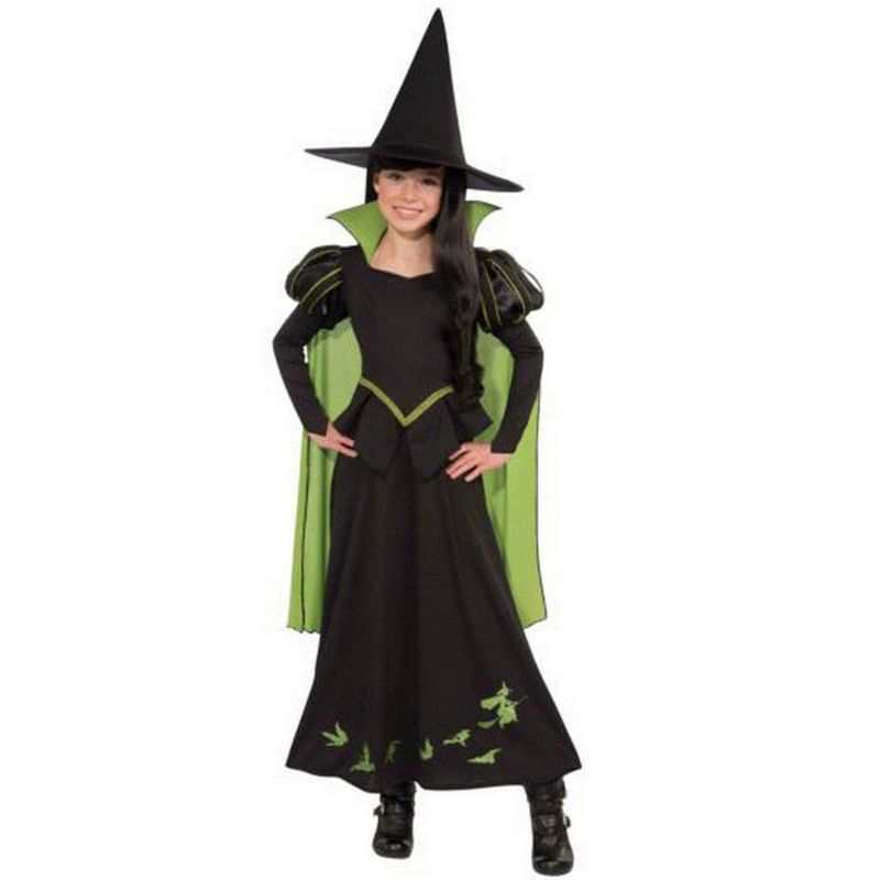 Rubie's Wizard of Oz Girl's Wicked Witch Of The West Costume, 1 of 3