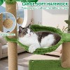 37" Cat Tree Tower for Indoor Cats，2-in-1 Multi-Functional Comfort with Premium Sisal Scratching Post - 4 of 4