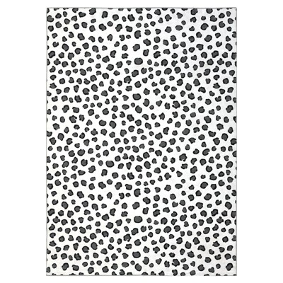 Leopard 9x12 Rug - Washable Animal Print Rug, Large Living Room Carpet, Soft Non-Slip Surface, Non-Shedding Brown Carpet, Ideal for Office Dormitory