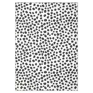 Leopard 9x12 Rug - Washable Animal Print Rug, Large Living Room Carpet, Soft Non-Slip Surface, Non-Shedding Brown Carpet, Ideal for Office Dormitory - 1 of 4