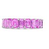 SHINE by Sterling Forever Sterling Silver Rainbow CZ Baguette Eternity Ring - 3 of 3