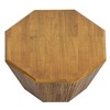 Vynxaria Octagonal Natural Rubber Wood Coffee Table - Stylish & Versatile Design - 4 of 4