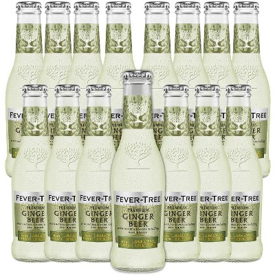 Fever Tree Ginger Beer - Premium Quality Mixer - Refreshing Beverage for Cocktails & Mocktails 200ml Bottles