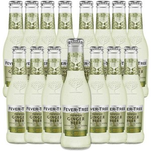 Fever Tree Ginger Beer - Premium Quality Mixer - Refreshing Beverage for Cocktails & Mocktails 200ml Bottles - 1 of 3