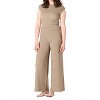 Women's Textured Flowy Wide Leg Pants - Dex Clothing - 3 of 3