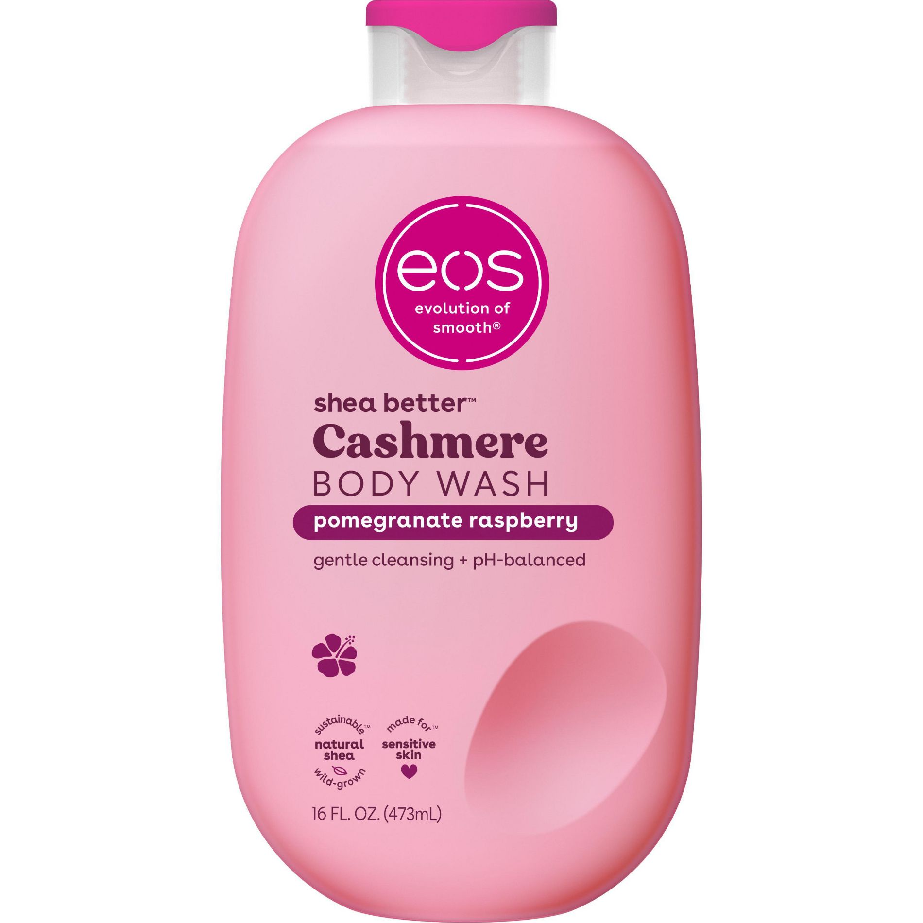 eos Cashmere Body Wash - Pomegranate Raspberry - 16 fl oz: Vegan, Dye-Free, Gel Form, Sensitive Skin