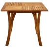 vidaXL Patio Table 59.1 inches x35.4 inches x29.5 inches  Solid Acacia Wood - 3 of 4