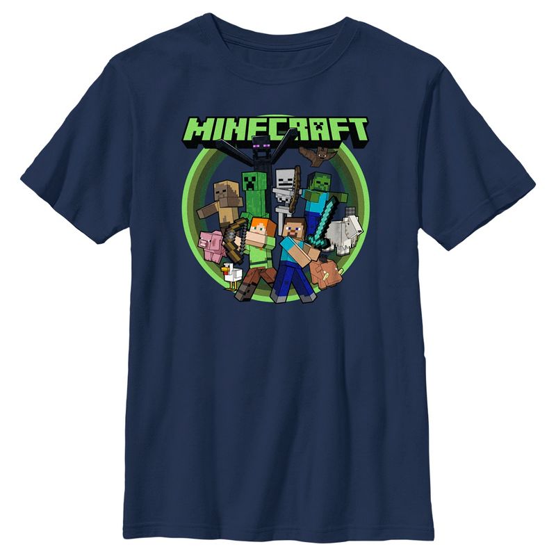 Boy's Minecraft Heroes and Mobs T-Shirt, 1 of 5
