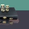 Kicko Premium Classic Domino Set - Up to 2-4 Players - Double Six - 28 Pieces, Brown - image 3 of 4