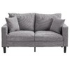 CAVINAS 57" High Resilience 2-seater Sofa, Modern Upholstered Loveseat Sofa, 2 Seat Sofa, Couches for Living Room Bedroom Apartment - 3 of 4