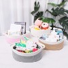 Aoibox Small Cotton Rope Woven Storage Basket with Handles White Organizer Bin for Shelf Nursery Gift 12x8x5 Inch - 3 of 4