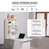 NicBex Home Office Desk 37" L Morden Wall-Mounted Desk with Open Storage Shelves Foldable Design Writing Desk for Office, Study, Living Room - 2 of 4