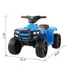 Sevobal Toy Vehicles Kids ATV Quad Ride On Car Toy, for Boys and Girls 3-8 Years Old, Blue, 24.8"*16.5"*16.7" - 4 of 4