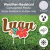 Big Dot of Happiness Tropical Luau - Yard Sign and Outdoor Lawn Decorations - Hawaiian Beach Party Yard Signs - Set of 8 - 3 of 4
