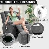 Wide Electric Power Lift Recliner Chair with Massage & Heat – Ideal for Seniors, 3 Positions, USB Charging, Cup Holders, Side Pockets - 3 of 4