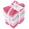 Hudson Baby Infant Girl Rayon from Bamboo Woven Washcloths 12pk, Pink Lilac, One Size - 2 of 2