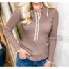Women's Stay In The Mot Ribbed Knit Long Sleeve Top - entro - 3 of 4